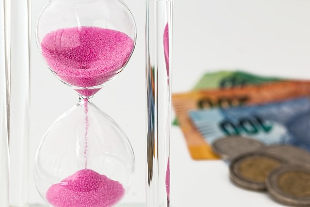 hour glass with sand running through