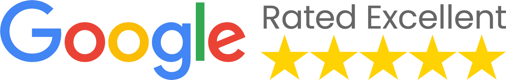 Google "rated excellent" logo - five stars for Lucy Seifert, Life Coach London